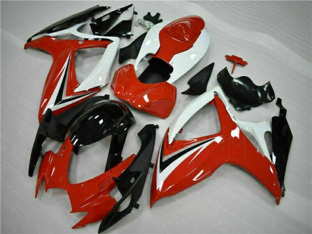 Loja Abs Carenagem Moto Suzuki GSXR 600 / 750 K6 06-07 - Vermelho Branco