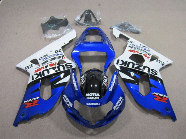 Loja Abs Carenagem Moto Suzuki GSXR 600 K1 K2 K3 01-03 - Azul Branco Motul Loja Abs Carenagem Moto Suzuki GSXR 600 K1 K2 K3 01-03 - Azul Branco Motul