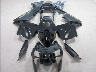 Loja Abs Kit Carenagem & Plásticos Moto Honda CBR 600RR 03-04 - Preto Ouro Decalque