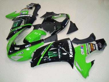 Loja Abs Kit Carenagem & Plásticos Moto Kawasaki ZX10R 06-07 - Verde Monster
