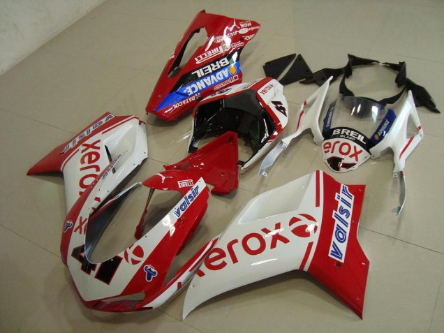 Loja Abs Kit Completos Carenagem Moto Ducati 848 1098 1198 07-14 - Branco Vermelho Xerox Loja Abs Kit Completos Carenagem Moto Ducati 848 1098 1198 07-14 - Branco Vermelho Xerox
