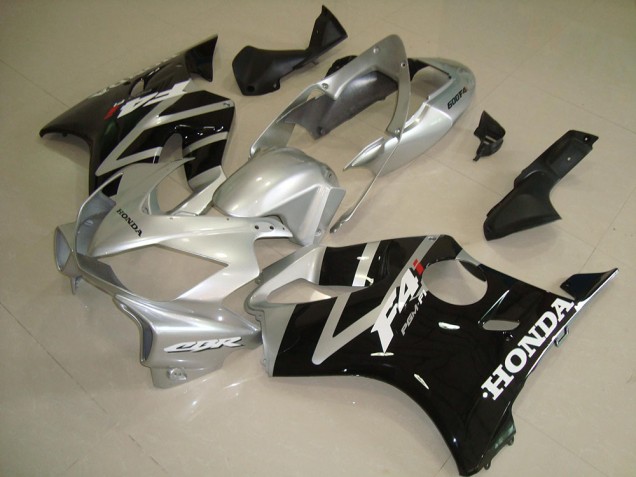 Loja Abs Kits Carenagem Moto Honda CBR 600 F4i 04-07 - Preto Prata Loja Abs Kits Carenagem Moto Honda CBR 600 F4i 04-07 - Preto Prata