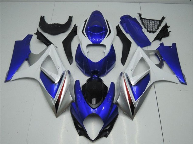 Loja Abs Kits Carenagem Moto Suzuki GSXR 1000 K7 07-08 - Azul Branco Loja Abs Kits Carenagem Moto Suzuki GSXR 1000 K7 07-08 - Azul Branco