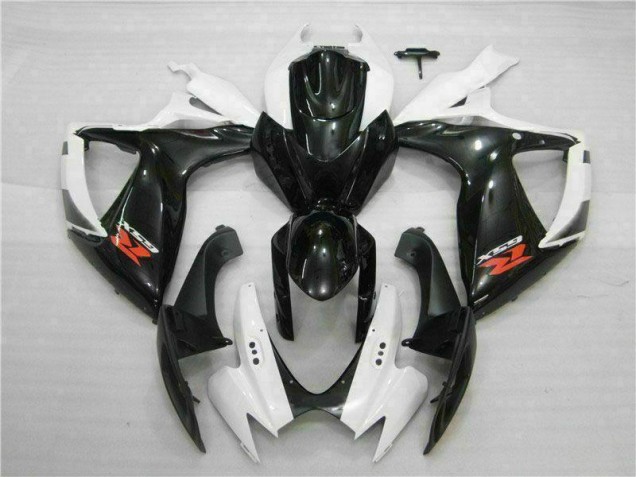 Loja Abs Kits Carenagem Moto Suzuki GSXR 600 / 750 K6 06-07 - Branco Preto Loja Abs Kits Carenagem Moto Suzuki GSXR 600 / 750 K6 06-07 - Branco Preto