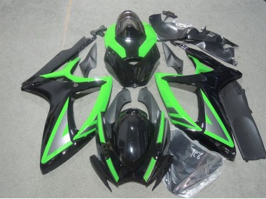 Loja Abs Kits Carenagem Moto Suzuki GSXR 600 K6 06-07 - Preto Verde