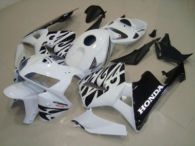 Loja Abs Kits Completos Carenagem Moto Honda CBR 600RR 05-06 - Branco Preto