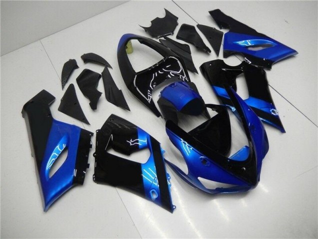 Loja Abs Kits Completos Carenagem Moto Kawasaki ZX6R 05-06 - Azul Preto Loja Abs Kits Completos Carenagem Moto Kawasaki ZX6R 05-06 - Azul Preto