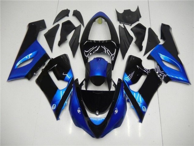 Loja Abs Kits Completos Carenagem Moto Kawasaki ZX6R 05-06 - Azul Preto Loja Abs Kits Completos Carenagem Moto Kawasaki ZX6R 05-06 - Azul Preto