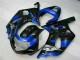 Loja Abs Kits Completos Carenagem Moto Suzuki GSXR 600 / 750 K1 K2 K3 01-03 - Azul Preto