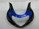 Loja Abs Kits Completos Carenagem Moto Suzuki GSXR 600 / 750 K1 K2 K3 01-03 - Azul Preto