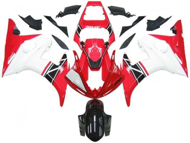 Loja Abs Kits Completos Carenagem Moto Yamaha R6 03-05 - Vermelho Branco Preto Loja Abs Kits Completos Carenagem Moto Yamaha R6 03-05 - Vermelho Branco Preto