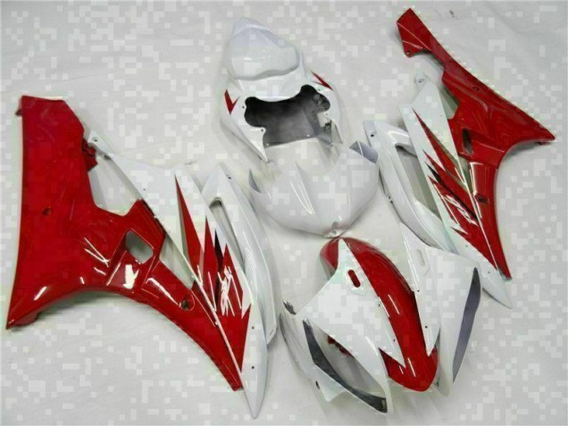 Loja Abs Kits Completos Carenagem Moto Yamaha R6 06-07 - Vermelho Branco Loja Abs Kits Completos Carenagem Moto Yamaha R6 06-07 - Vermelho Branco