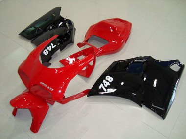 Loja Abs Moto Plástico Ducati 748 916 996 996S 93-05 - Vermelho Preto