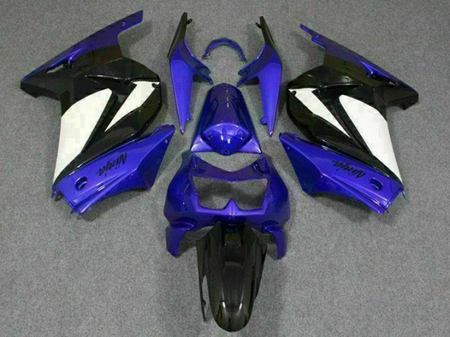 Loja Abs Moto Plástico Kawasaki EX250 08-12 - Azul Branco Preto Ninja Loja Abs Moto Plástico Kawasaki EX250 08-12 - Azul Branco Preto Ninja