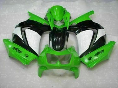 Loja Abs Moto Plástico Kawasaki EX250 08-12 - Verde Preto Ninja