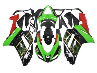 Loja Abs Moto Plástico Kawasaki ZX10R 08-10 - Verde Preto