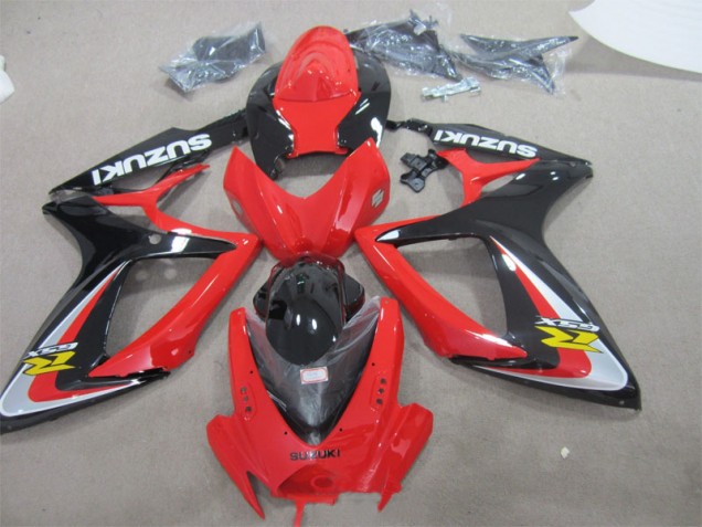 Loja Abs Moto Plástico Suzuki GSXR 600 K6 06-07 - Vermelho Preto Loja Abs Moto Plástico Suzuki GSXR 600 K6 06-07 - Vermelho Preto