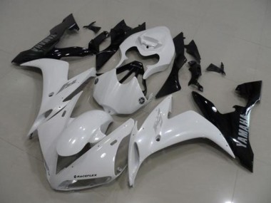 Loja Abs Moto Plástico Yamaha R1 04-06 - Branco Preto