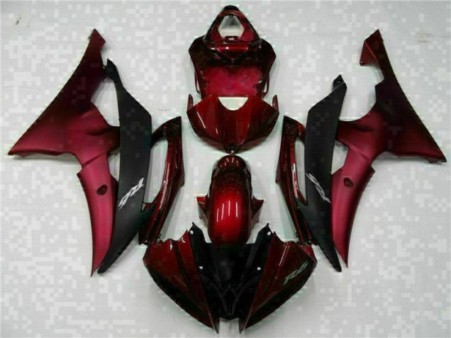 Loja Abs Moto Plástico Yamaha R6 08-16 - Vermelho Preto Loja Abs Moto Plástico Yamaha R6 08-16 - Vermelho Preto