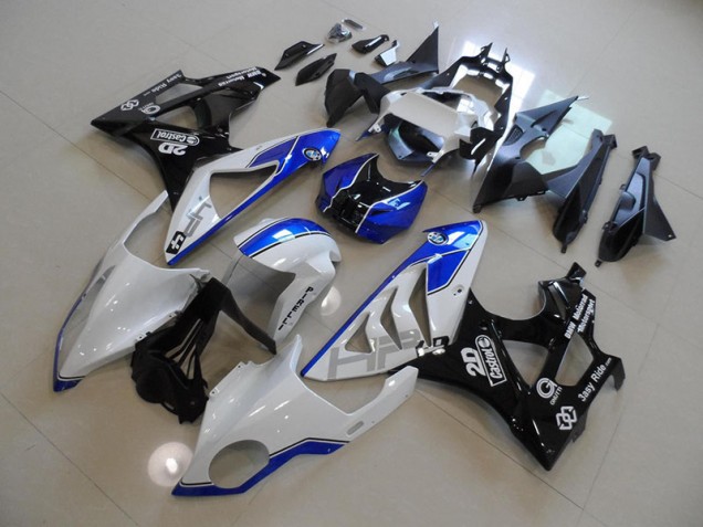 Loja Abs Moto Plásticos BMW S1000RR 09-14 - Branco Azul Loja Abs Moto Plásticos BMW S1000RR 09-14 - Branco Azul