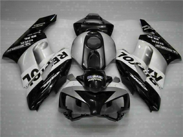 Loja Abs Moto Plásticos Honda CBR 1000RR 04-05 - Preto Prata Repsol Loja Abs Moto Plásticos Honda CBR 1000RR 04-05 - Preto Prata Repsol