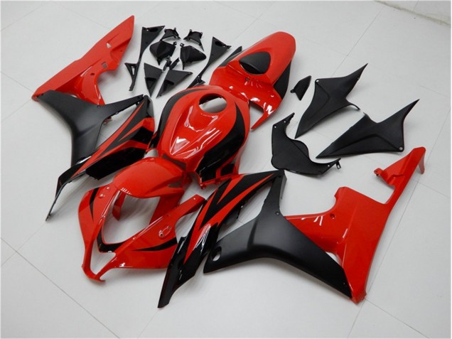 Loja Abs Moto Plásticos Honda CBR 600RR 07-08 - Preto Vermelho Loja Abs Moto Plásticos Honda CBR 600RR 07-08 - Preto Vermelho