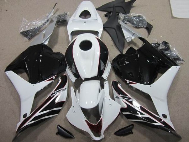 Loja Abs Moto Plásticos Honda CBR 600RR 09-12 - Preto Branco Loja Abs Moto Plásticos Honda CBR 600RR 09-12 - Preto Branco