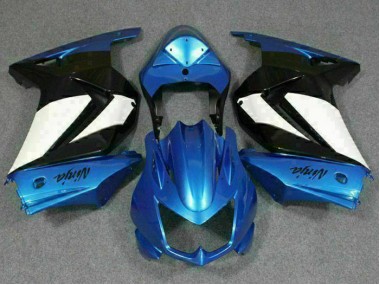 Loja Abs Moto Plásticos Kawasaki EX250 08-12 - Azul Branco Preto Ninja