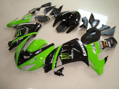 Loja Abs Moto Plásticos Kawasaki ZX10R 06-07 - Verde Monster