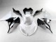 Loja Abs Moto Plásticos Kawasaki ZX6R 13-18 - Branco Preto Loja Abs Moto Plásticos Kawasaki ZX6R 13-18 - Branco Preto