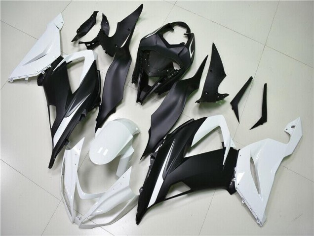 Loja Abs Moto Plásticos Kawasaki ZX6R 13-18 - Branco Preto Loja Abs Moto Plásticos Kawasaki ZX6R 13-18 - Branco Preto