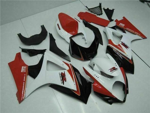 Loja Abs Moto Plásticos Suzuki GSXR 1000 K7 07-08 - Vermelho Branco Loja Abs Moto Plásticos Suzuki GSXR 1000 K7 07-08 - Vermelho Branco