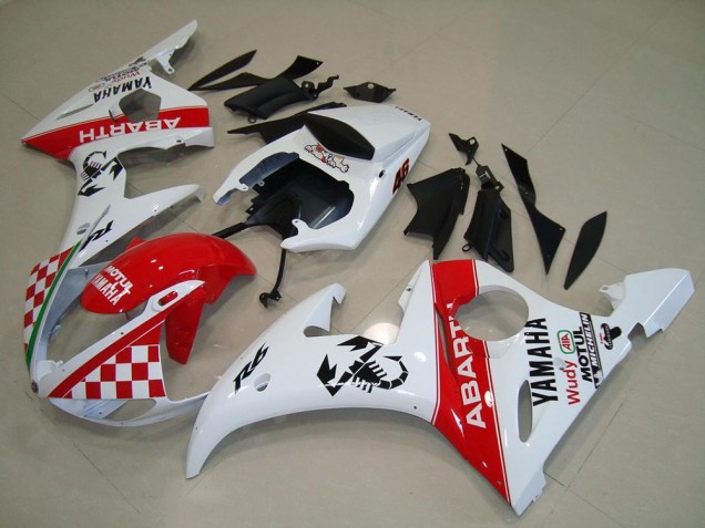 Loja Abs Moto Plásticos Yamaha R6 03-05 - Vermelho Branco Loja Abs Moto Plásticos Yamaha R6 03-05 - Vermelho Branco