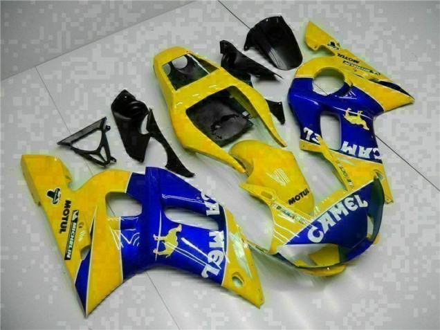 Loja Abs Moto Plásticos Yamaha R6 98-02 - Amarelo Azul Loja Abs Moto Plásticos Yamaha R6 98-02 - Amarelo Azul