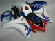Loja Abs Motocicleta Plástico Honda CBR 1000RR 08-11 - Branco Azul Loja Abs Motocicleta Plástico Honda CBR 1000RR 08-11 - Branco Azul