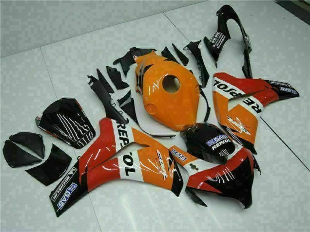 Loja Abs Motocicleta Plástico Honda CBR 1000RR 08-11 - Laranja Repsol Loja Abs Motocicleta Plástico Honda CBR 1000RR 08-11 - Laranja Repsol