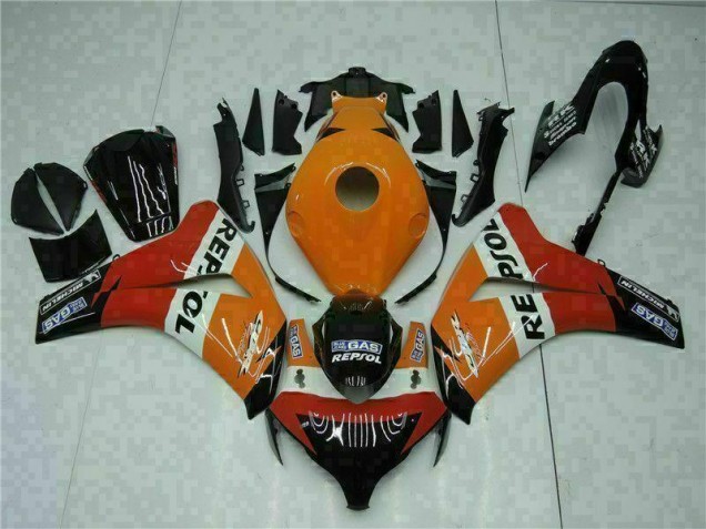 Loja Abs Motocicleta Plástico Honda CBR 1000RR 08-11 - Laranja Repsol Loja Abs Motocicleta Plástico Honda CBR 1000RR 08-11 - Laranja Repsol