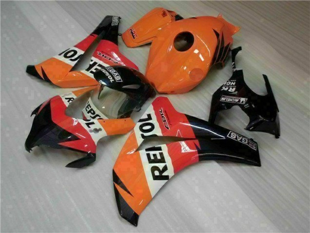 Loja Abs Motocicleta Plásticos Honda CBR 1000RR 08-11 - Laranja Repsol Loja Abs Motocicleta Plásticos Honda CBR 1000RR 08-11 - Laranja Repsol