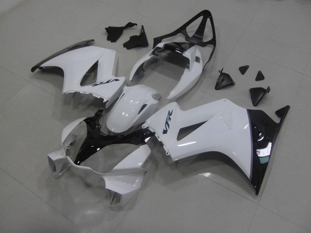 Loja Abs Motocicleta Plásticos Honda VFR 800 02-13 - Branco Preto Loja Abs Motocicleta Plásticos Honda VFR 800 02-13 - Branco Preto