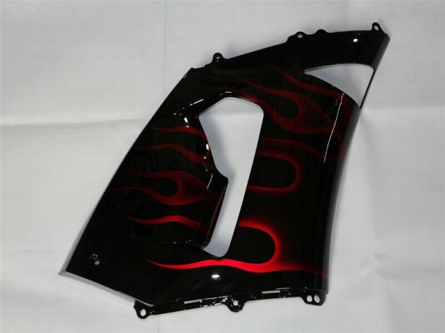 Loja Abs Motocicleta Plásticos Kawasaki ZX6R 05-06 - Vermelho Preto Loja Abs Motocicleta Plásticos Kawasaki ZX6R 05-06 - Vermelho Preto