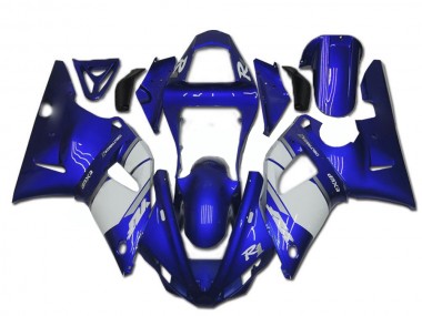 Loja Abs Motocicleta Plásticos Yamaha R1 02-03 - Azul Branco