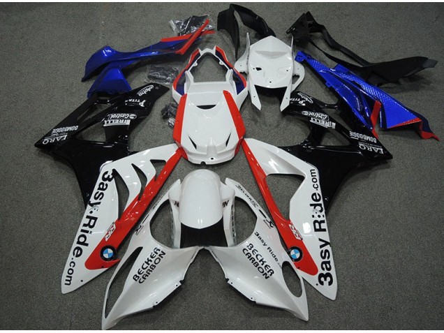 Loja Carenagem Moto BMW S1000RR 09-14 - Branco Azul Vermelho Loja Carenagem Moto BMW S1000RR 09-14 - Branco Azul Vermelho