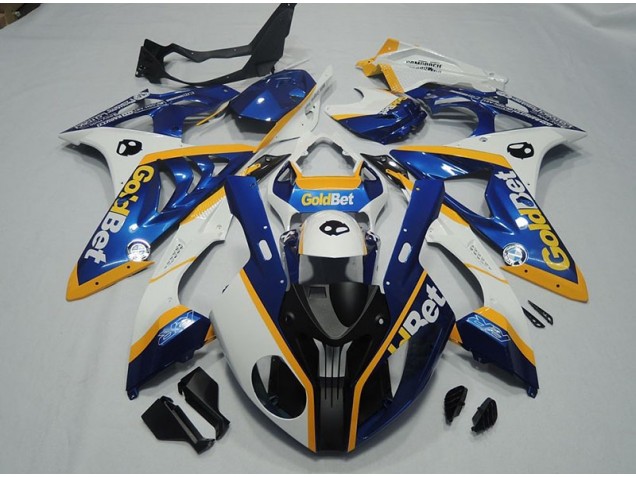 Loja Carenagem Moto BMW S1000RR 09-14 - Preto Azul Branco GoldBet Loja Carenagem Moto BMW S1000RR 09-14 - Preto Azul Branco GoldBet