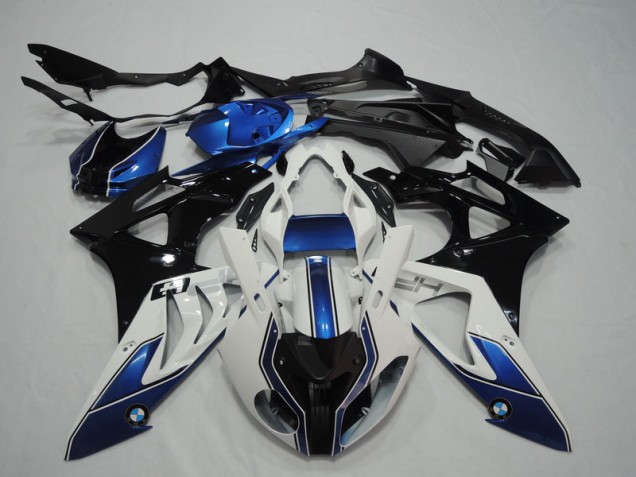 Loja Carenagem Moto BMW S1000RR 09-14 - Preto Branco Azul Loja Carenagem Moto BMW S1000RR 09-14 - Preto Branco Azul