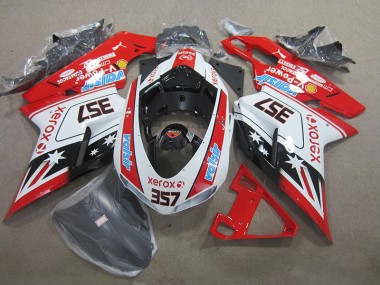 Loja Carenagem Moto Ducati 1098 07-14 - Vermelho Branco Xerox 357
