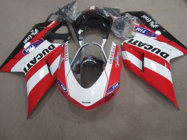 Loja Carenagem Moto Ducati 1098 848 07-14 - Vermelho Branco Generali Tim