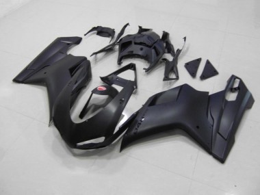 Loja Carenagem Moto Ducati 848 1098 1198 07-14 - Preto Fosco Preto Adesivo