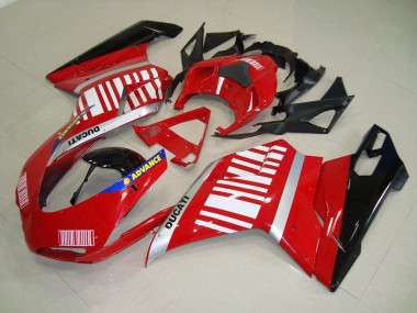 Loja Carenagem Moto Ducati 848 1098 1198 07-14 - Vermelho Branco