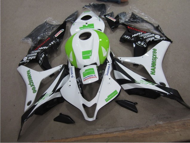Loja Carenagem Moto Honda CBR 1000RR 04-05 - Branco Verde Hannspree Loja Carenagem Moto Honda CBR 1000RR 04-05 - Branco Verde Hannspree