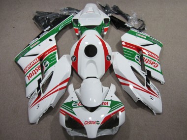 Loja Carenagem Moto Honda CBR 1000RR 04-05 - Branco Vermelho Castrol